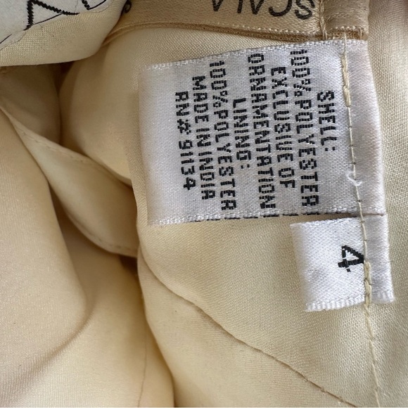 Scala Elegant Gold Sequin Evening Gown Dress, Black Tie, Prom, Wedding Size 4 - Picture 13 of 13